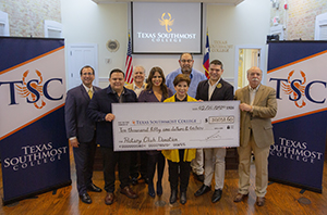 TSC Board of Trustees pose with members of the Brownsville Sunrise Rotary Club.